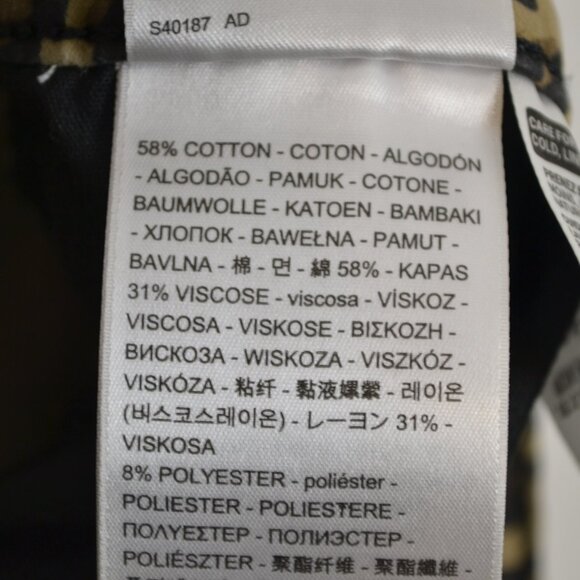 Levis 720 High Rise Supper Skinny Leopard Print Womens 34 Stretch 5 Pockets - Picture 8 of 10